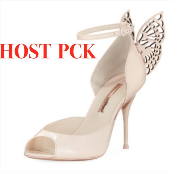 Sophia Webster Shoes - Sophia Webster Nude Patent Butterfly Wings sandals